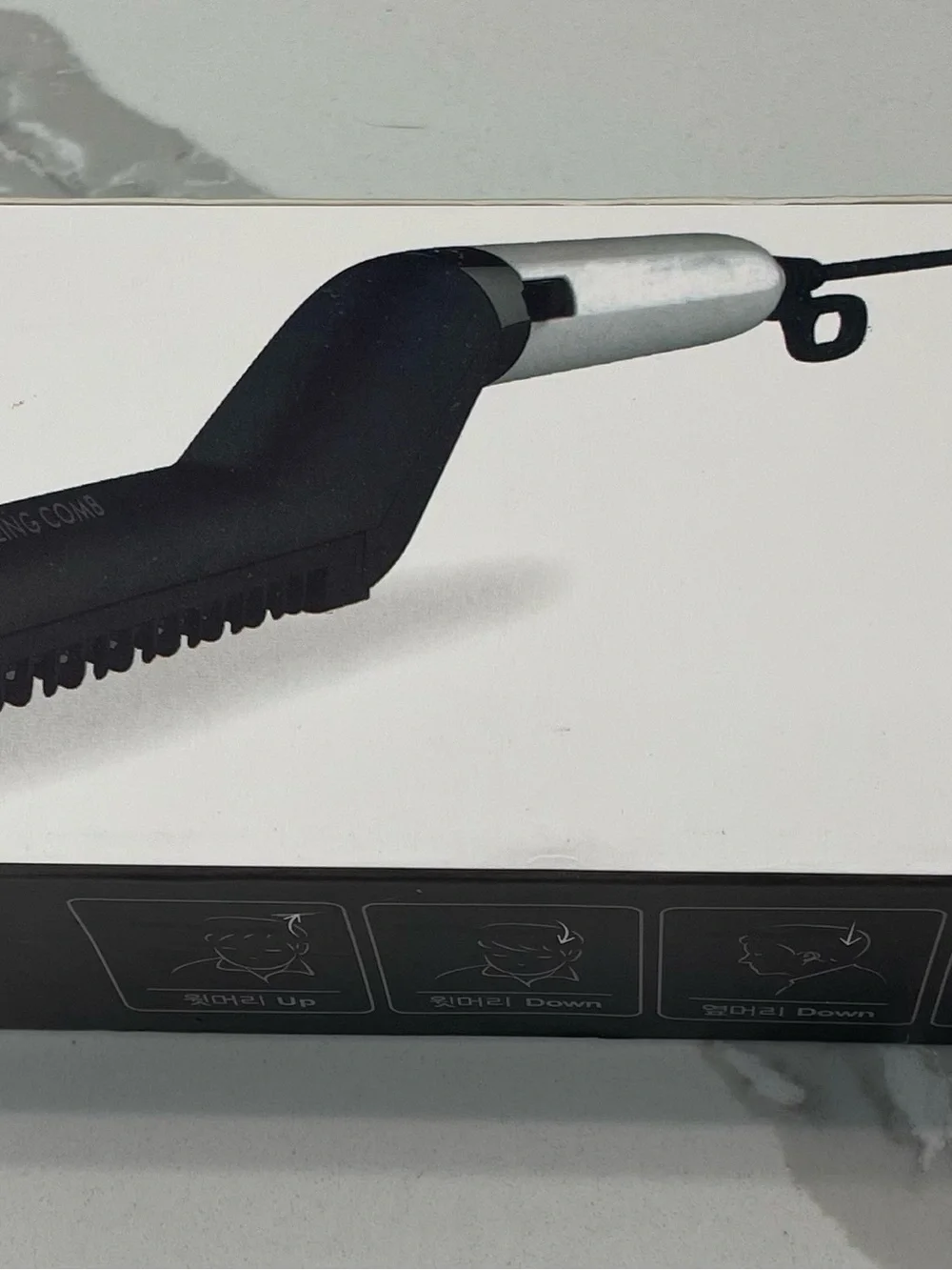 Men's Black Grooming Comb & Heated Styling Tool